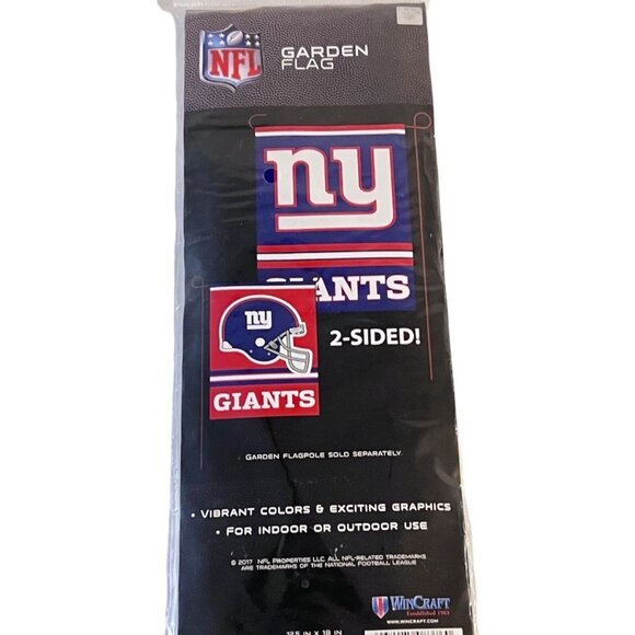 Brand New NFL New York Giants Premium 2 Sided 12.5" X 18" Garden Flag Wincraft‎ - Picture 2 of 7